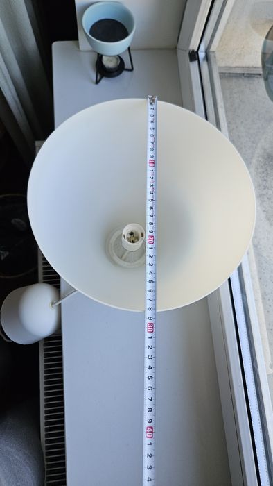 Lampa sufitowa Ikea Melodi E27 mleczny klosz 28cm OPIS