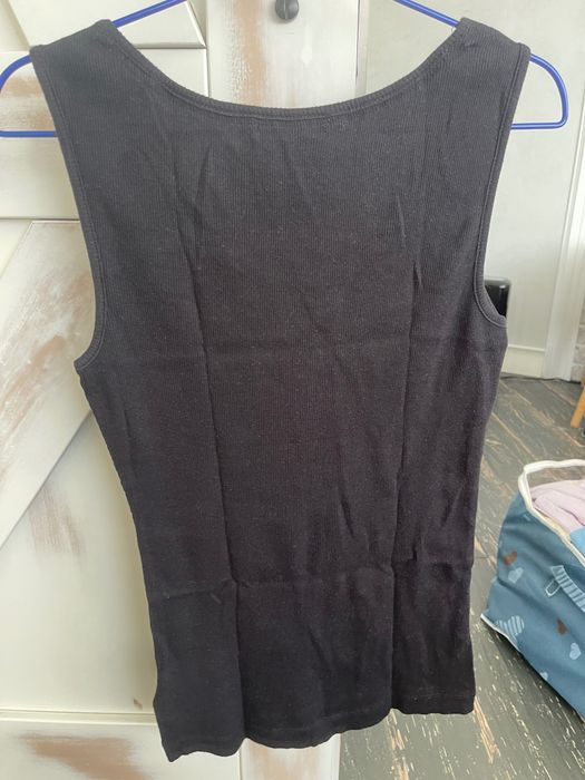 Tommy Hilfiger original. Майка трикотаж в рубчик с жабо. Р М