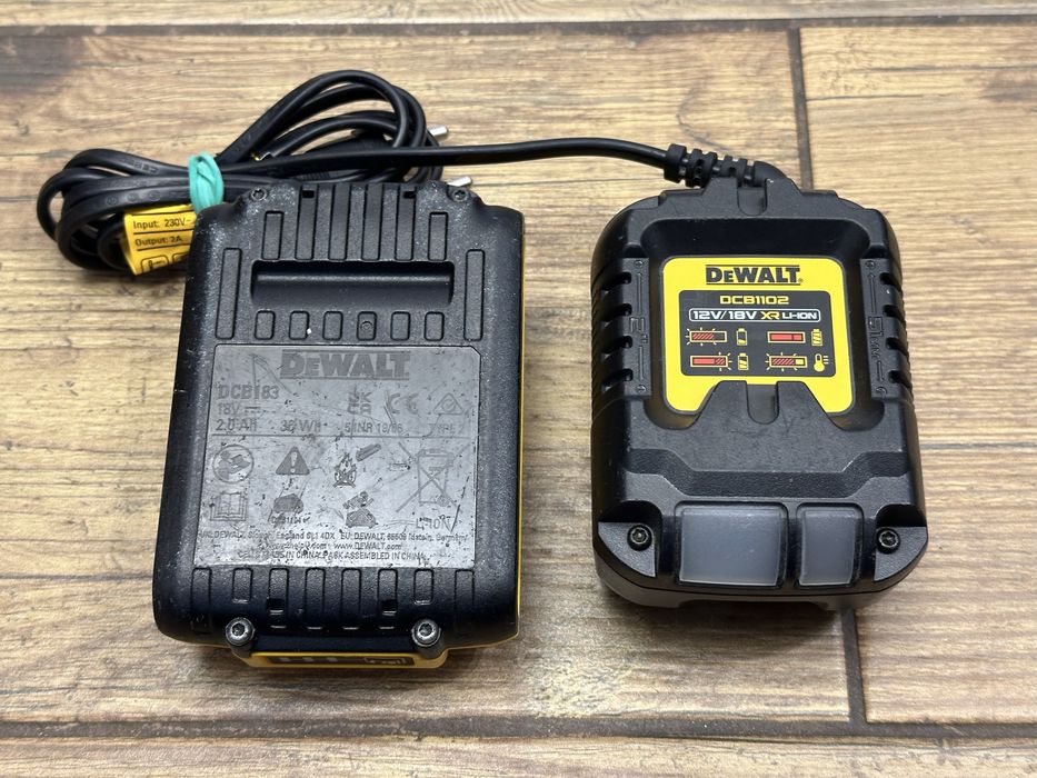 Zestaw | bateria akumulator 18V 2Ah 2023r. | ładowarka DCB1102 DeWalt