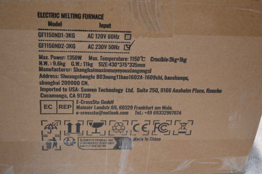 Zestaw Elektrycznego Pieca Topielnego 1350W