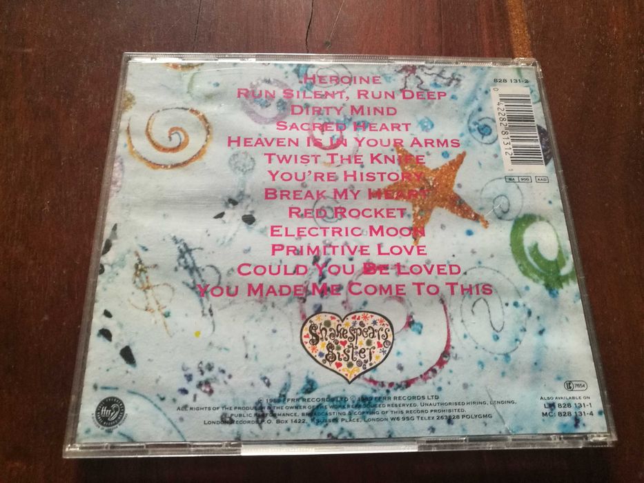 Shakespeare Sister - Sacred Heart CD