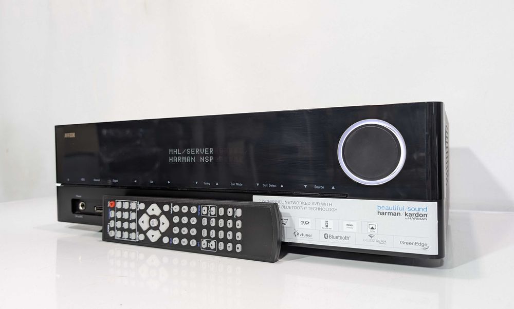 7.2 Ресивер Harman Kardon AVR 171S,має 100 Вт/канал/HDMI/Bluetooth/ARC
