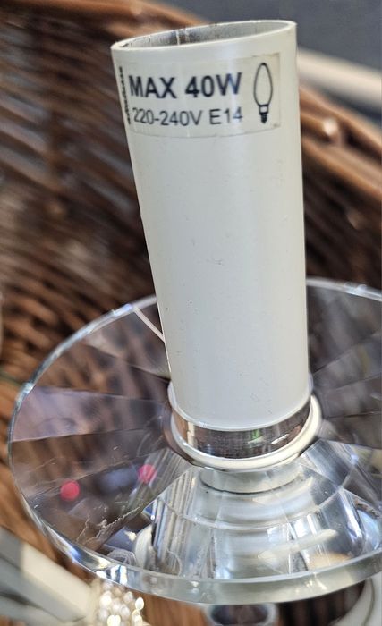 Candeeiro de Teto Clássico Brionia 5L com Abat-jours e Cristais