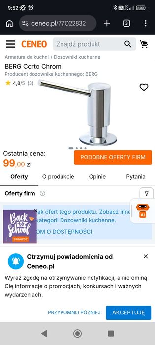 Bateria +  dozownik