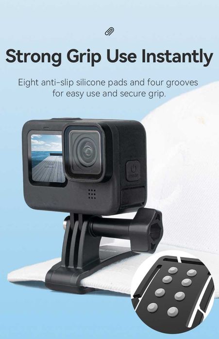 TELESIN uchwyt opaska na głowę klips do czapki dla Gopro DJI Insta