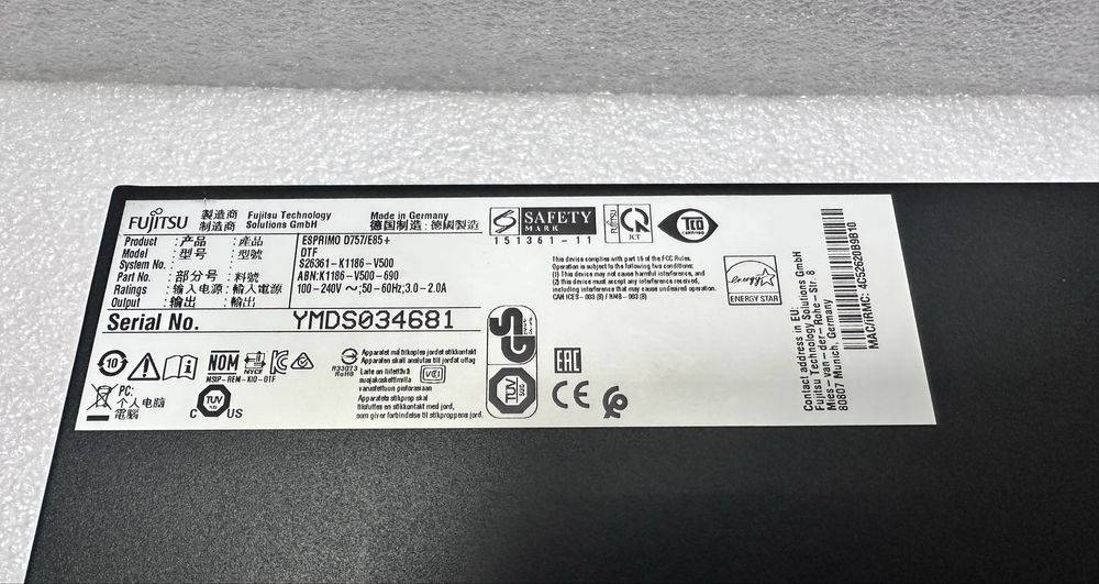 Компʼютер Fujitsu D757 SFF i3-6100 / 8GB DDR4/ 256GB SSD M.2. Гарантія