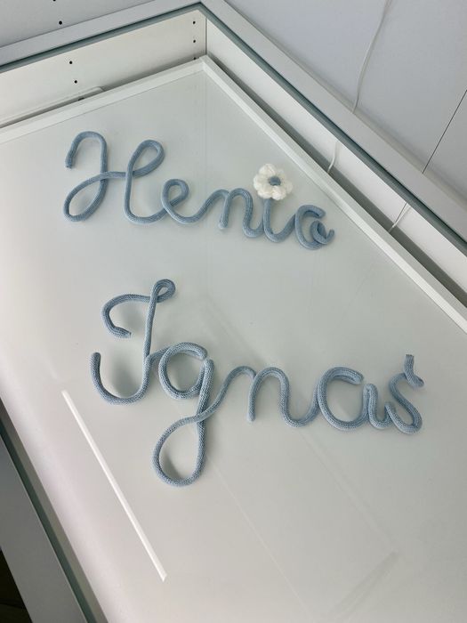 Imię dziecka, dekoracja do pokoju dziecka, handmade
