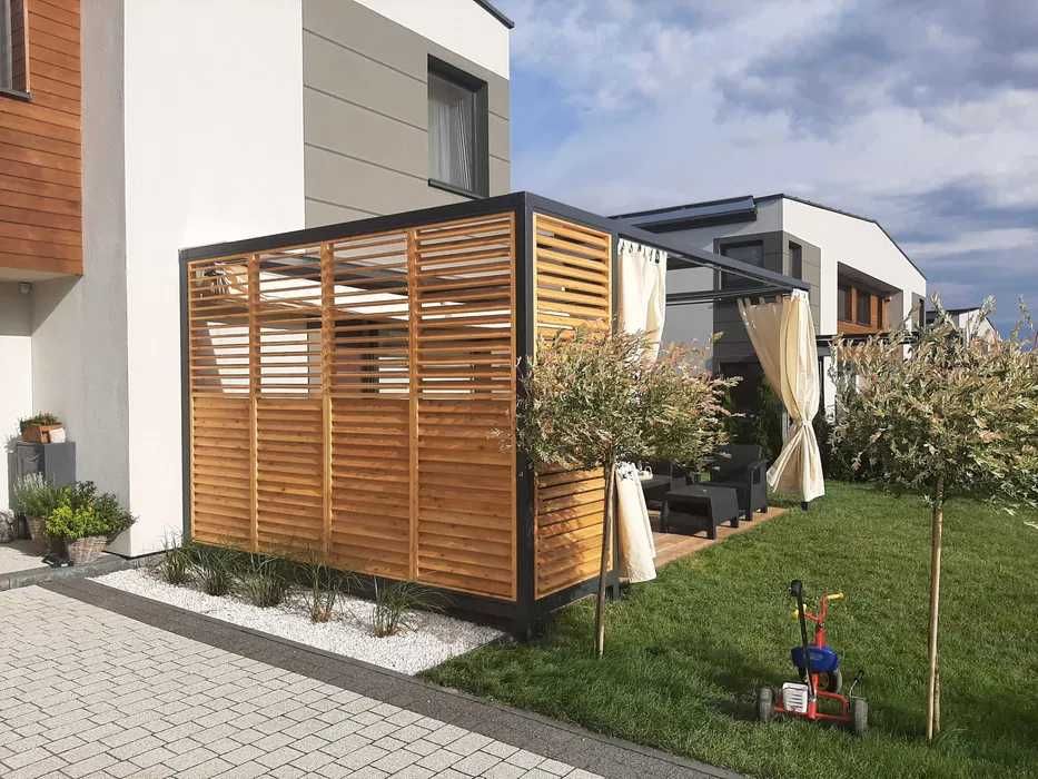 Żaluzje tarasowe  do : pergola altana taras balkon ogród.