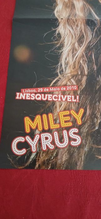 Poster Miley Cyrus  - Lisboa 2010, novo