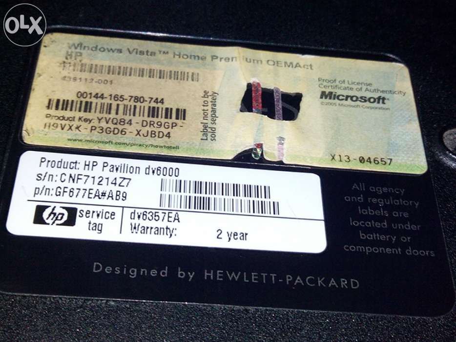 Portátil Hp dv6357ea Pecas