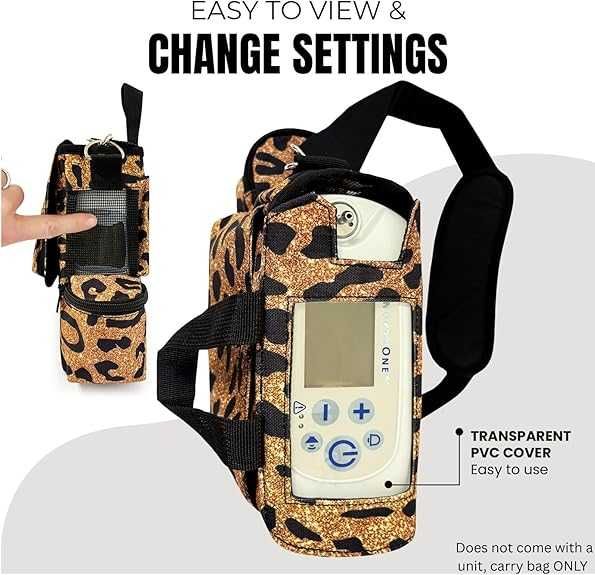 Bolsa de transporte portátil compatível com Inogen One G5 e Inogen Rove 6 - capa de viagem leve com alça ajustável e bolso para acessórios