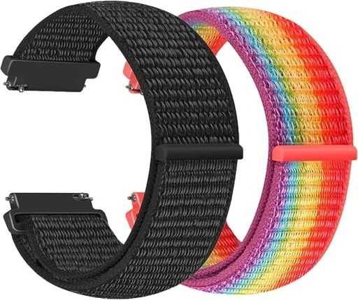 Nylonowy pasek do zegarka 22mm kompatybilny Galaxy Watch 3 45/46mm2szt