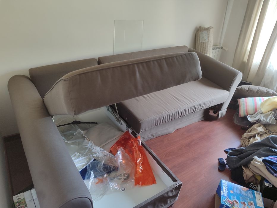 sofa chaise longue com cama