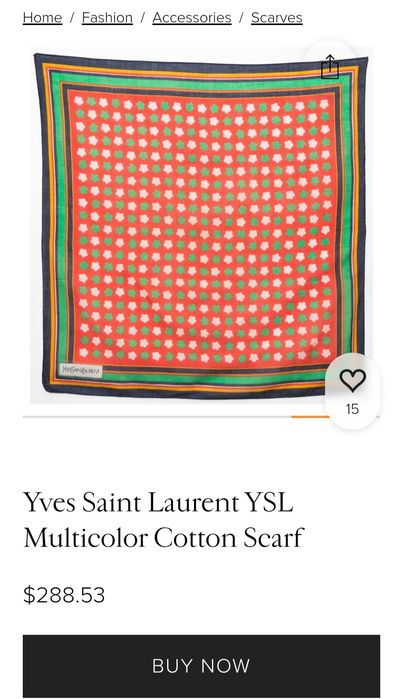 Yves Saint Laurent silk