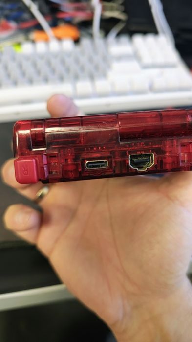 Gameboy Advanced SP ITA + USB C + 3 Gry