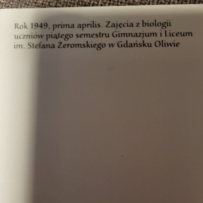 Pocztówka 1949. prima aprilis w Oliwie