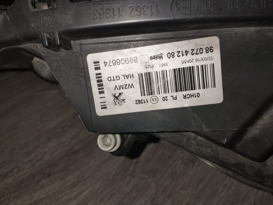 Ótica / Farol Dianteiro Esquerdo Peugeot 508 (2014-2018) Original