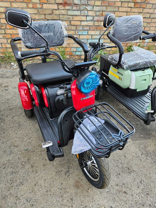 Трицикл gyro 600-2000W / електро трайк електроскутер вантажний