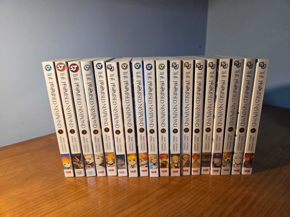 Livros Manga "The Promised Neverland" vol. 1-18