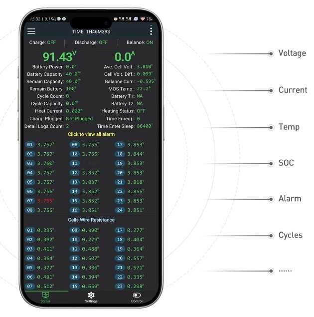BMS JIKONG JK-B1A8S20P с активным балансиром LifePo4