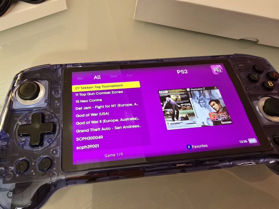 Handheld konsola do retro gierek Anbernic  Amiga c64 Atari PS2 PSX Nintendo Sega