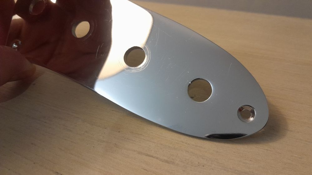 Control Plate до Jazz Bass (планка, хром)