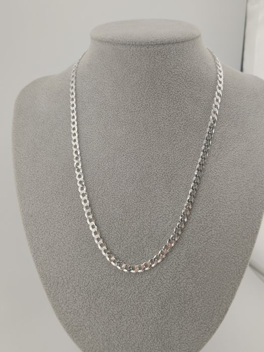 Srebrny Łańcuszek Pancerka 50cm Pr.925 Nowy