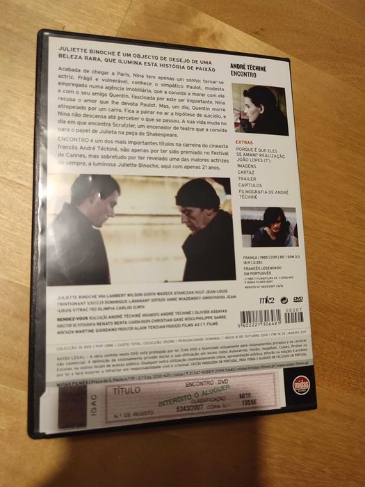 Encontro de André Téchiné em DVD