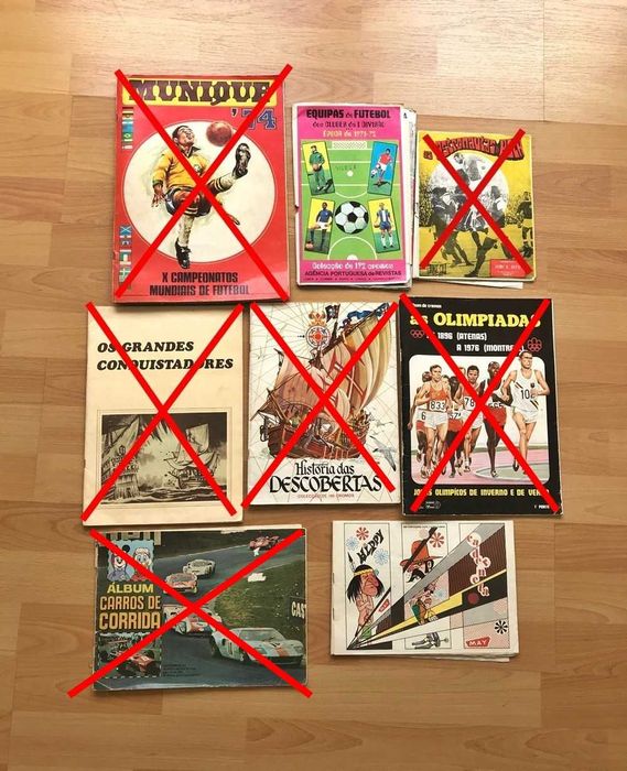 Cadernetas de cromos antigas completas