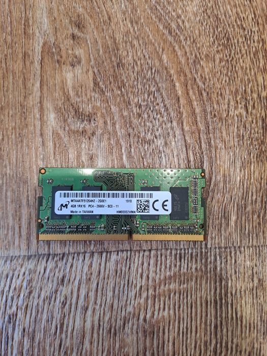 ОЗУ Micron DDR4-2666 2×4Gb SODIMM MTA4ATF51264HZ-2G6E1