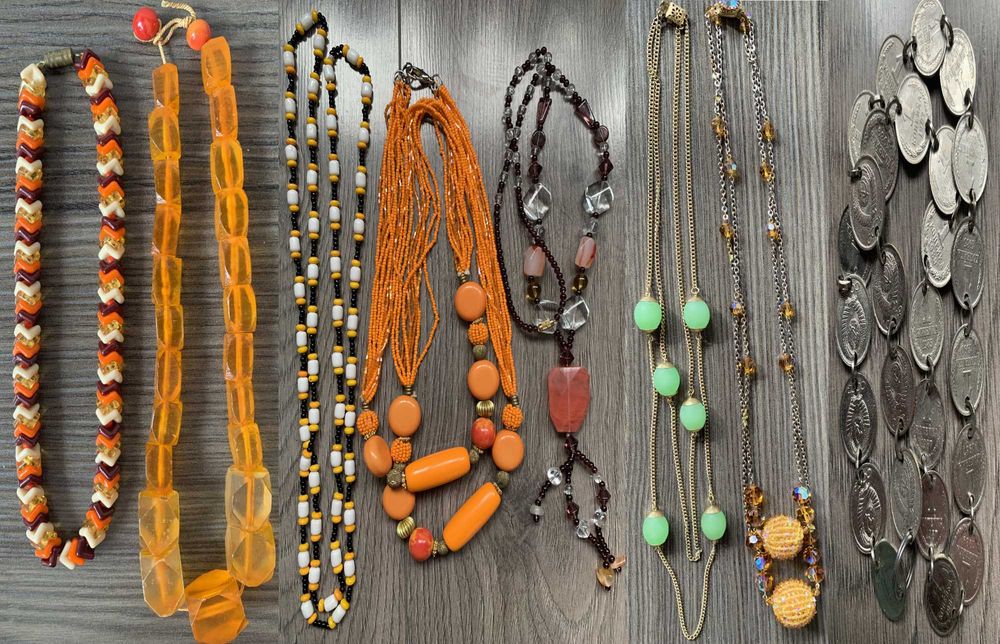 Бусы винтажные чешское стекло