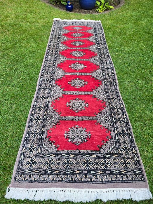 Buchara - Piękny chodnik wełniany- Rękodzieło - 84 x 250 cm