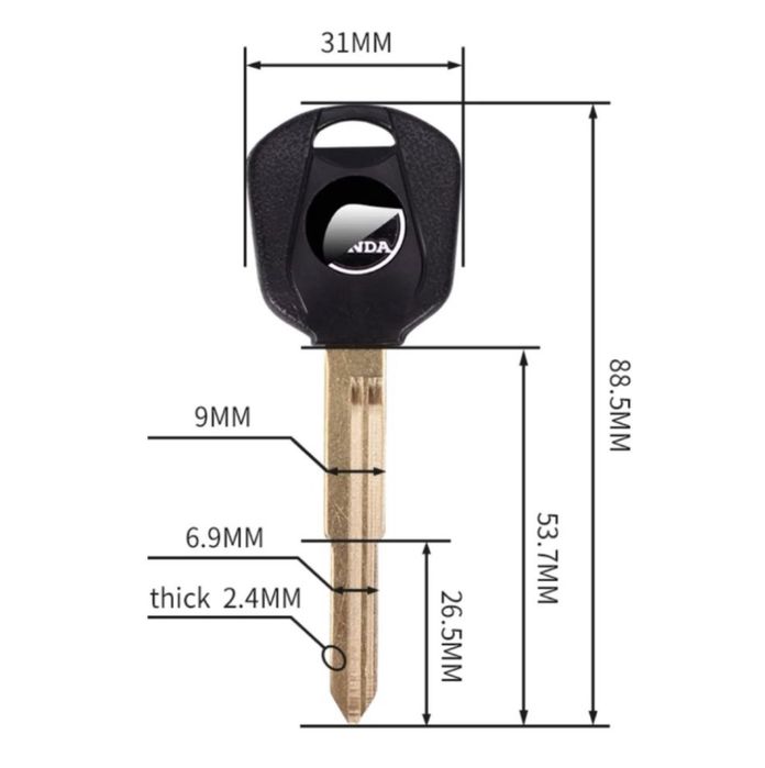 Kluczyk honda, suzuki