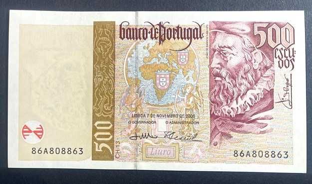 Notas Não Circuladas _ 2.000$00, 1.000$00 e 500$00 escudos