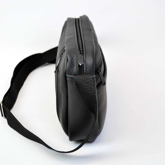 Стильна чоловіча сумка з натуральної шкіри флотар, месенджер, барсетка