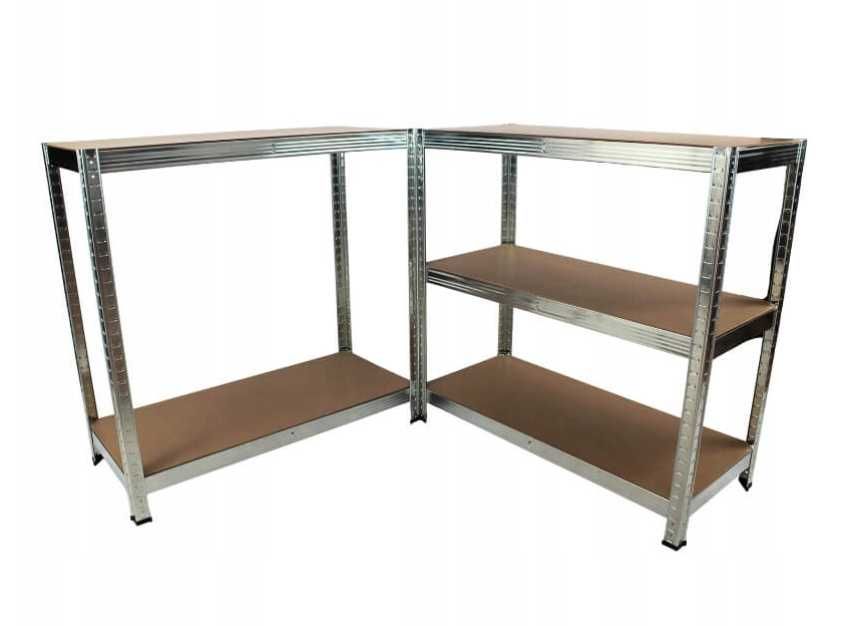 Regał Metalowy 2 szt. 180x90x40 5 Półek 875kg Ocynk Garaż Magazyn