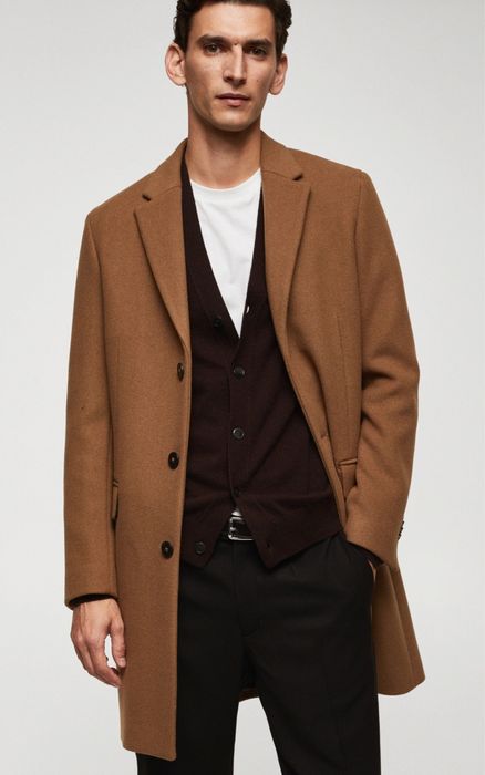 Sobretudo comprido Slim Fit Tamanho S