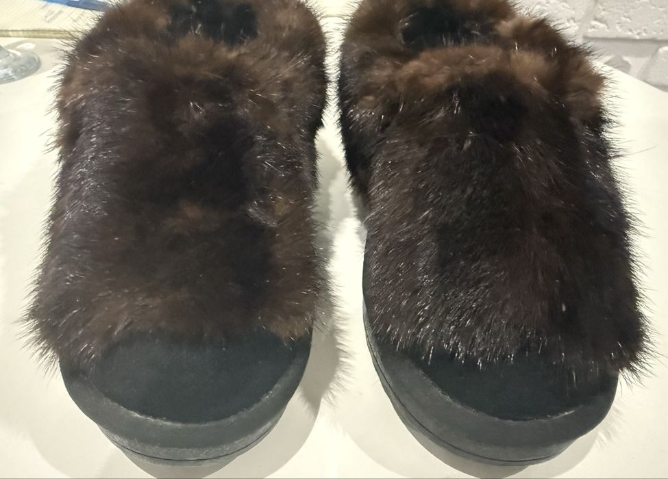 Угги короткие с натуральной норкой