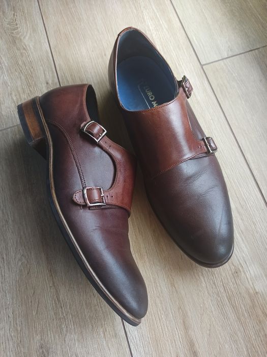Skórzane buty męskie Euro Moda 39