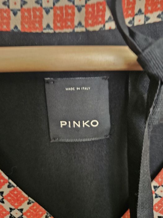 Sukienka PINKO S na M wiskoza czarna dłuższa