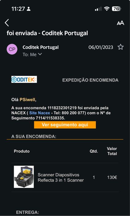 Scanner para slides e negativos