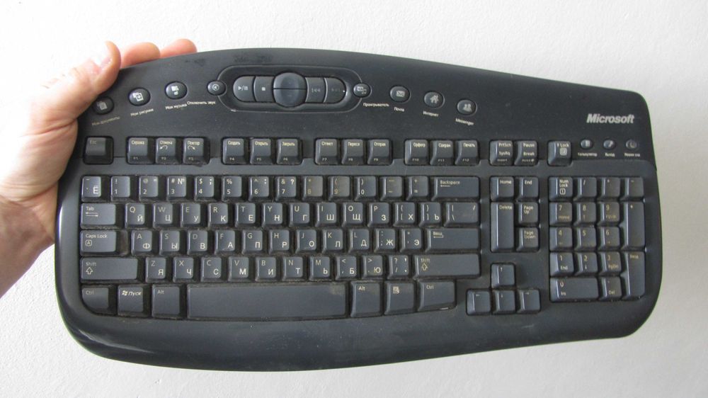 Клавиатура Microsoft wireless multimedia keyboard 1.1 model 1014