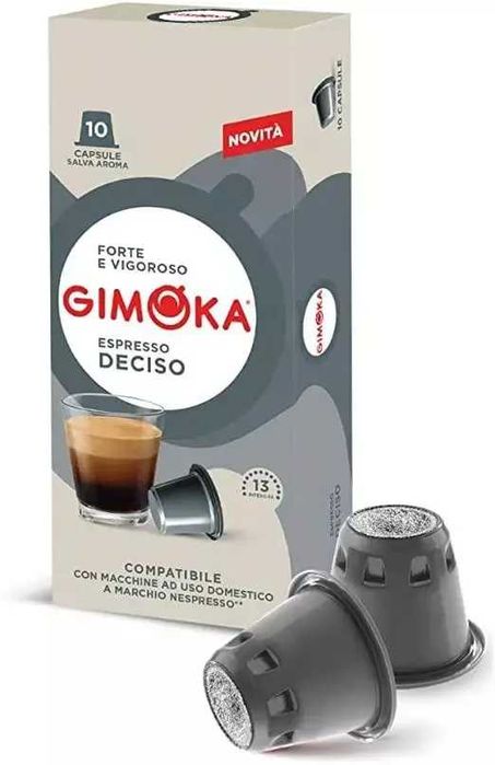 Кофе в капсулах Gimoka Nespresso 10 шт Все Вкусы Джимока Неспрессо