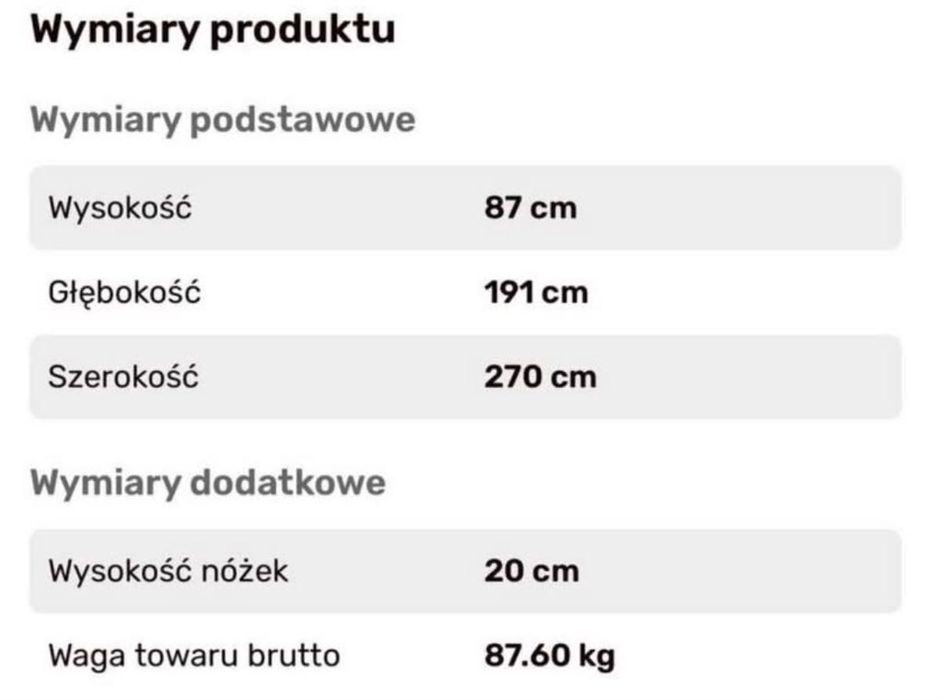 Narożnik Julia - Agata meble
