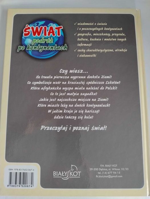 Świat podróż po kontynentach