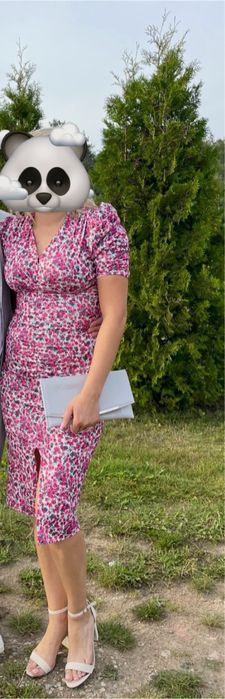 Sukienka marszczona M