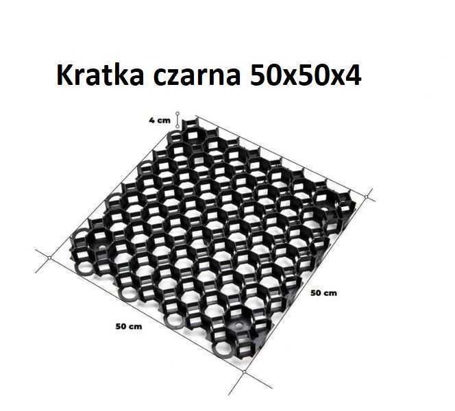 MEGA PROMOCJA Kratka Parkingowa Drogowa Trawnikowa 50x50x4cm Geokrata