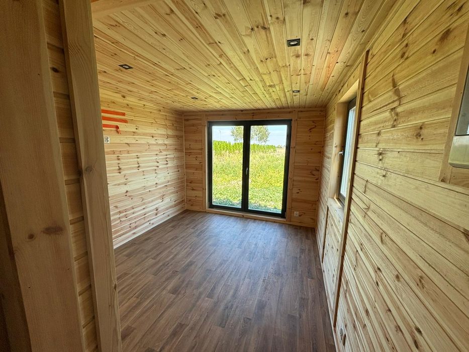 Domek drewniany mobilny całoroczny 8x3.2