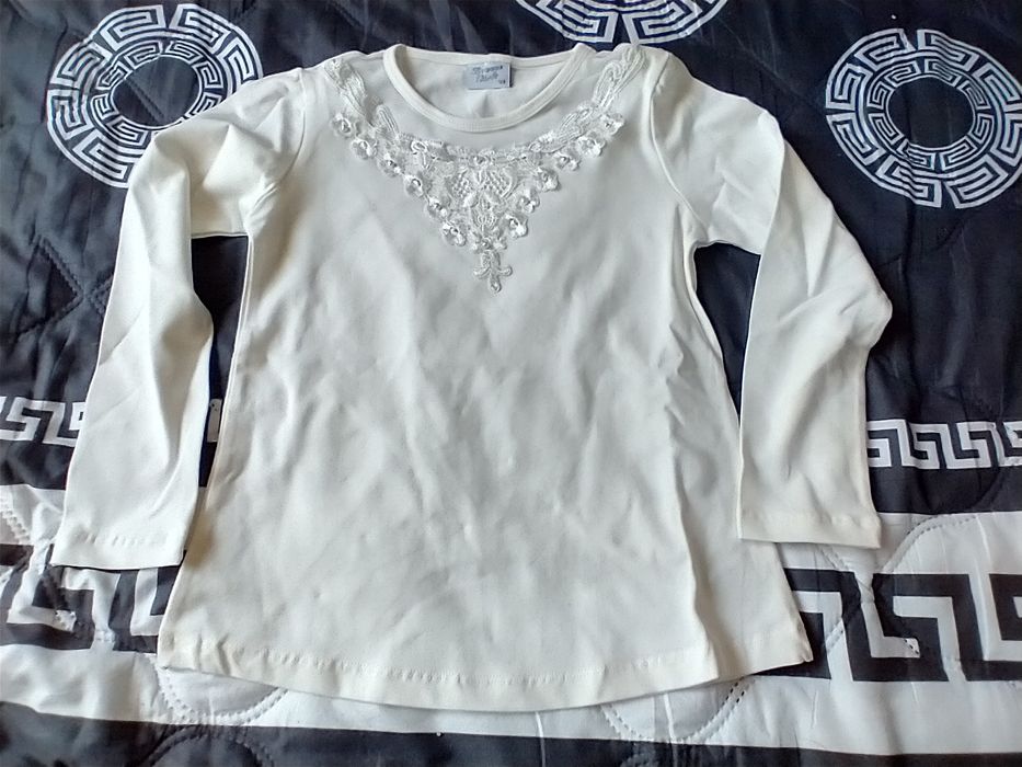 Bluzka dla dziewczynki Breeze Girls perelka zdobienia 152 cm