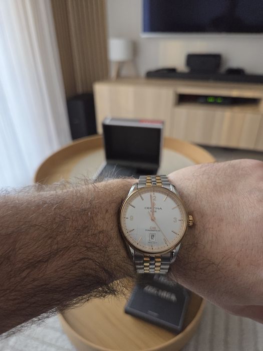Certina DS Powermatic 80 Bicolor - full set, bardzo dobry stan.